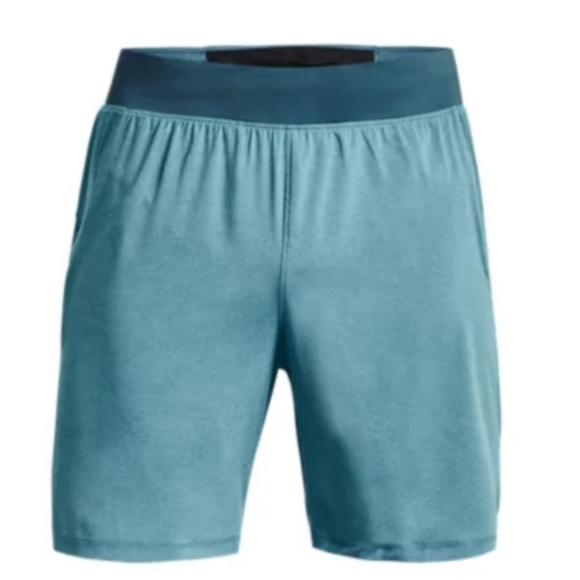 Mens Under Armour 7" Woven Shorts 2XL NEW UA XXL Launch Elite Teal Shorts